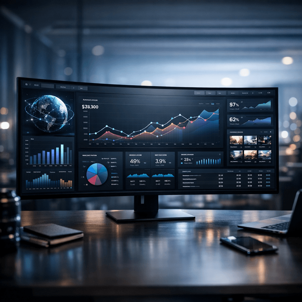 Business analytics dashboard